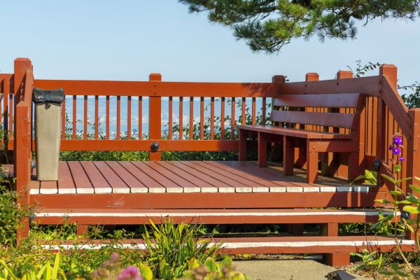 Redwood Deck Construction in Poulsbo