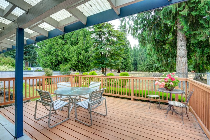 Outdoor Deck with Furniture
